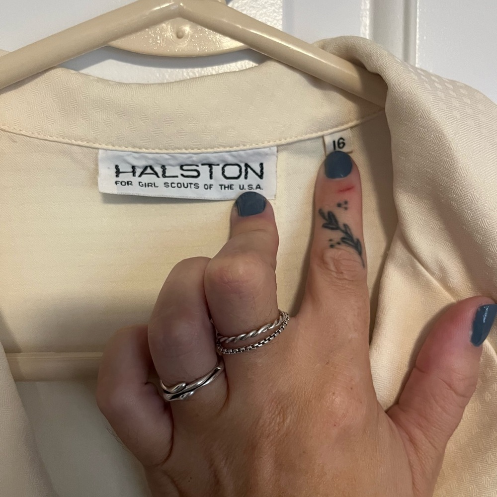 Halston for Girl Scouts uniform blouse and vest - Picture 3 of 8